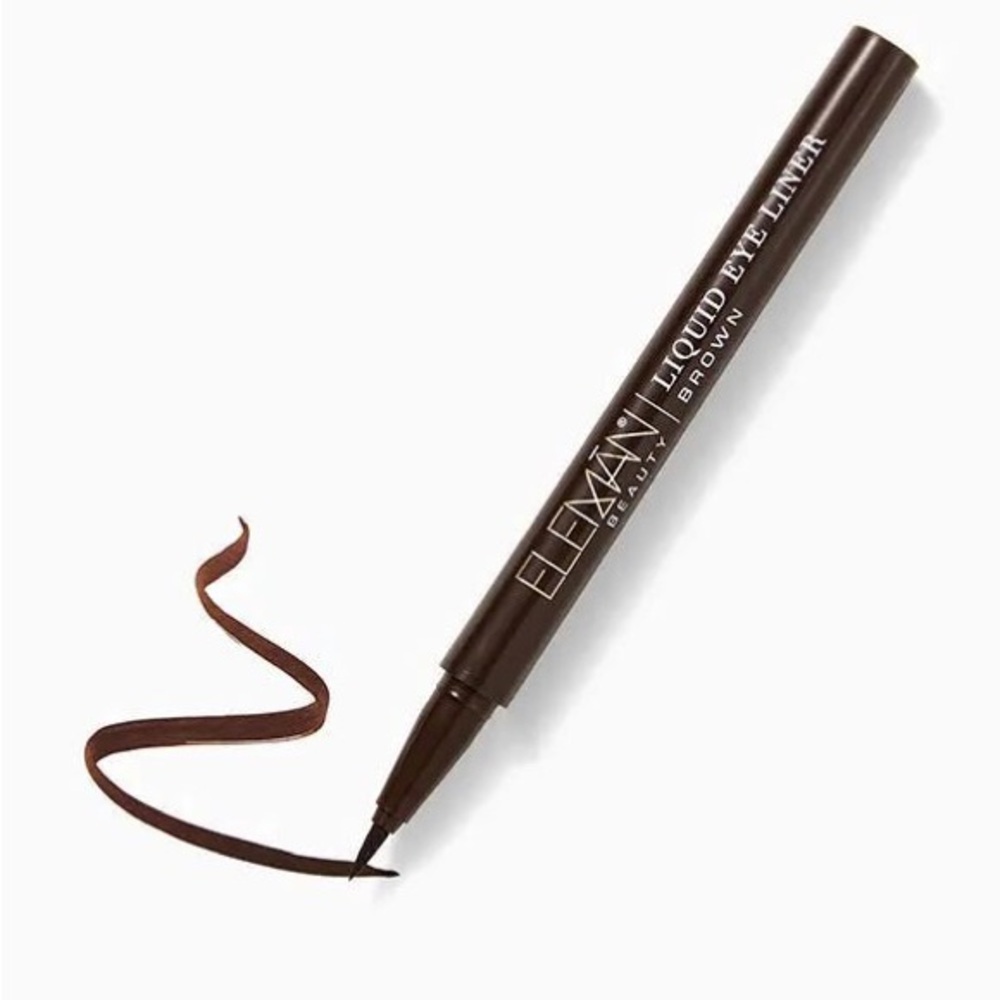 NEW! ELEMAN Beauty Liquid Eyeliner BROWN Eye Makeup